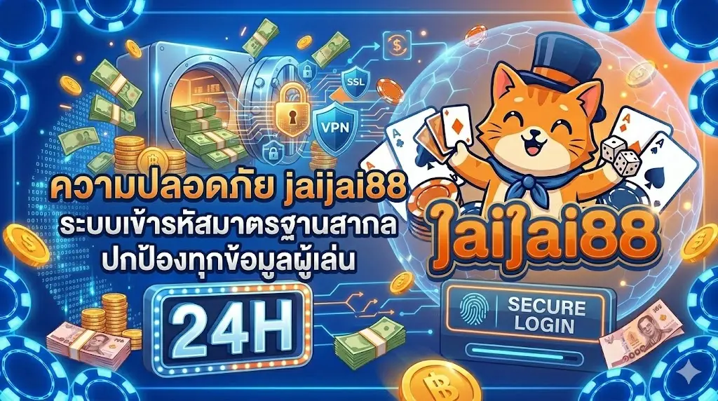 ความปลอดภัยของ jaijai88 ด้วยระบบเข้ารหัสมาตรฐานสากล ปกป้องทุกข้อมูลผู้เล่น
